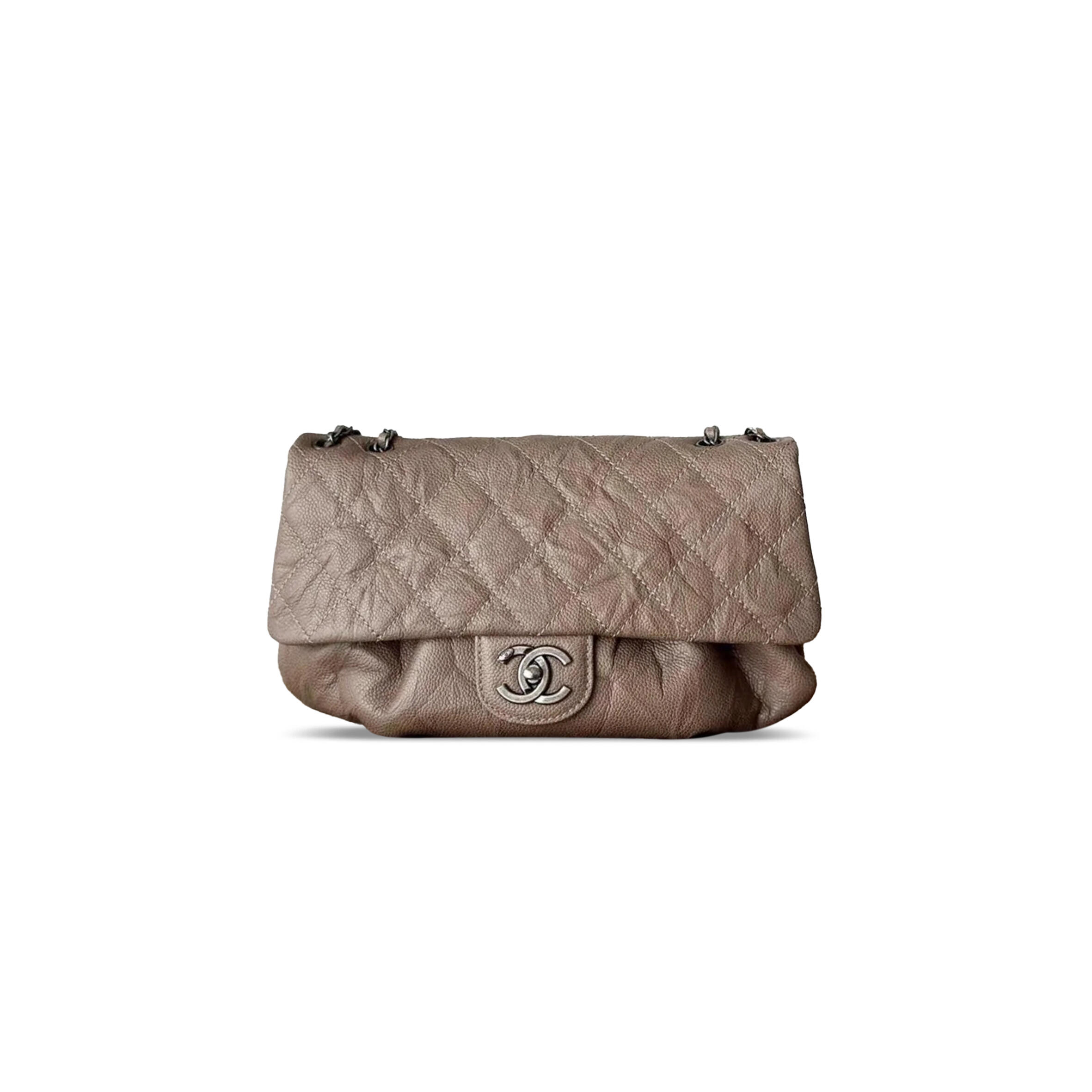 Ch**el classic flap bag quilted caviar 325035 (30*18*4cm)